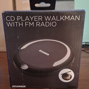 Sylvania Black Portable CD Player with FM Radio